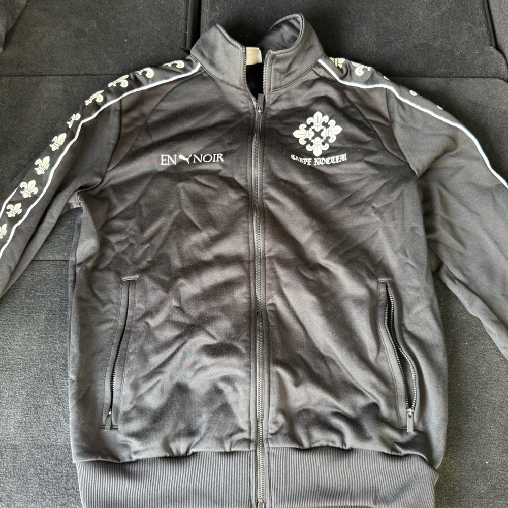 En Noir and Puma Black Zip-Up Jacket